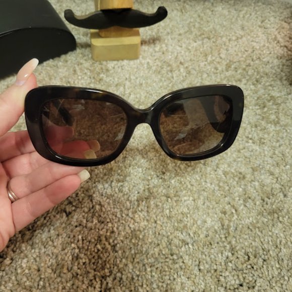 Authentic Prada Square Baroque Abstract Swirl Glasses - Picture 3 of 11